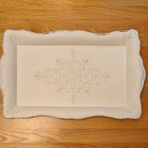 Southern Living at Home Painted Front Metal Florentine Serving Tray - 23” x 14”